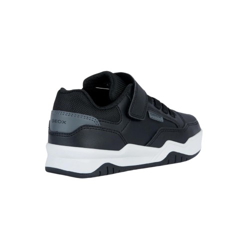Geox Παιδικά Sneakers Low Perth Boy Μαύρο/Σκούρο Γκρι